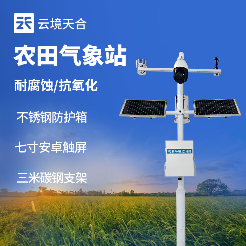 農業氣象站的作用——監測溫濕度、雨量、風速、日照時長等　